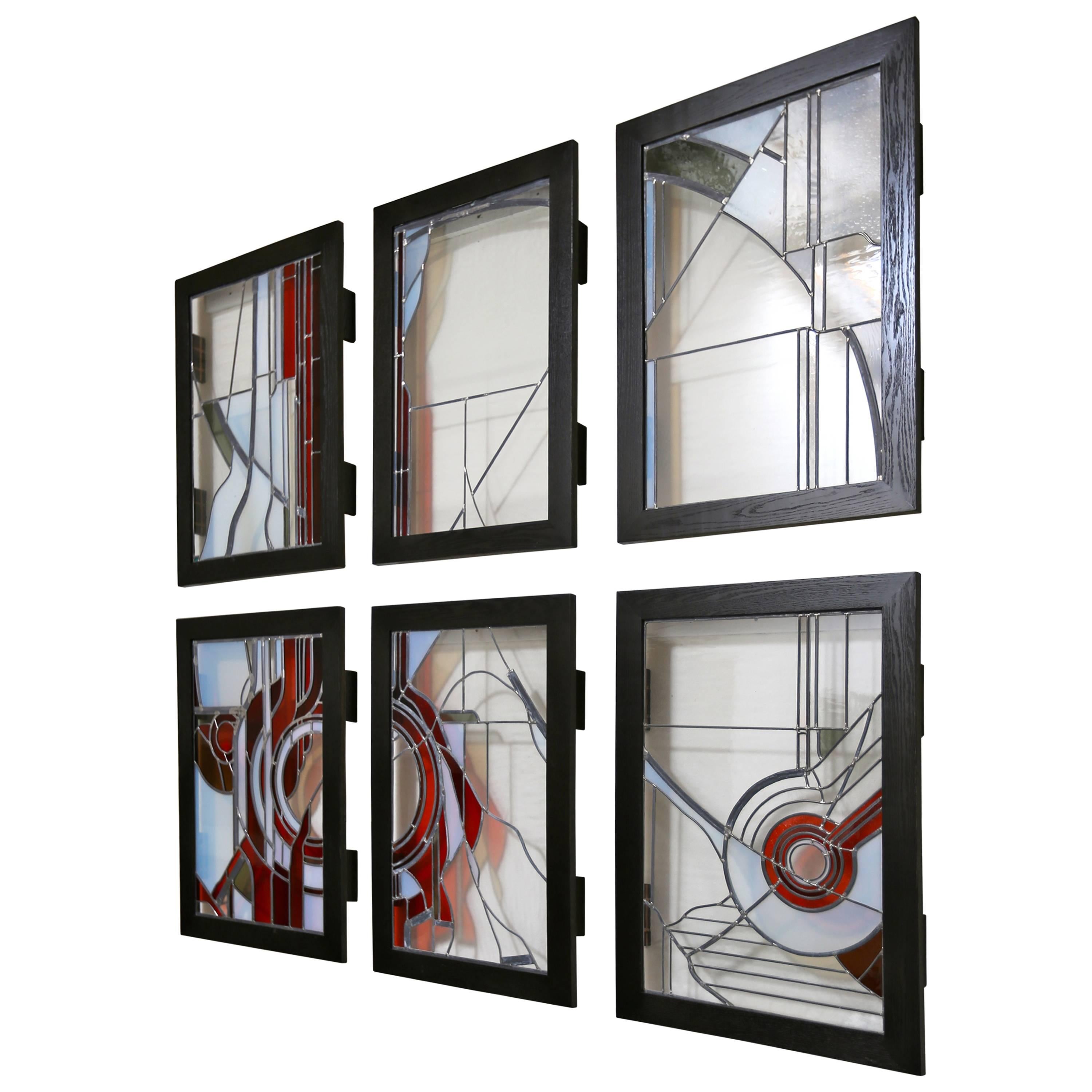 Studio Crafted Stained Glass Abstraction