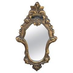 Italienischer Rokoko Neoklassisch Barock Vergoldetes Wood Wood Wandspiegel