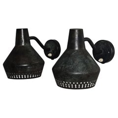 Copper wall lights by Hans Bergström for Ateljé Lyktan, Sweden, 1940s