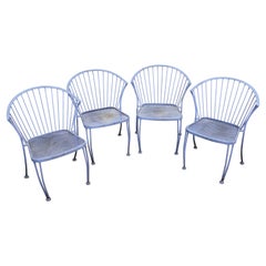 Set of 4 Wrought Iron "Pinecrest" Chairs by Russell Woodard