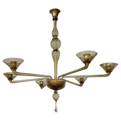 Murano Glass Chandelier By Seguso