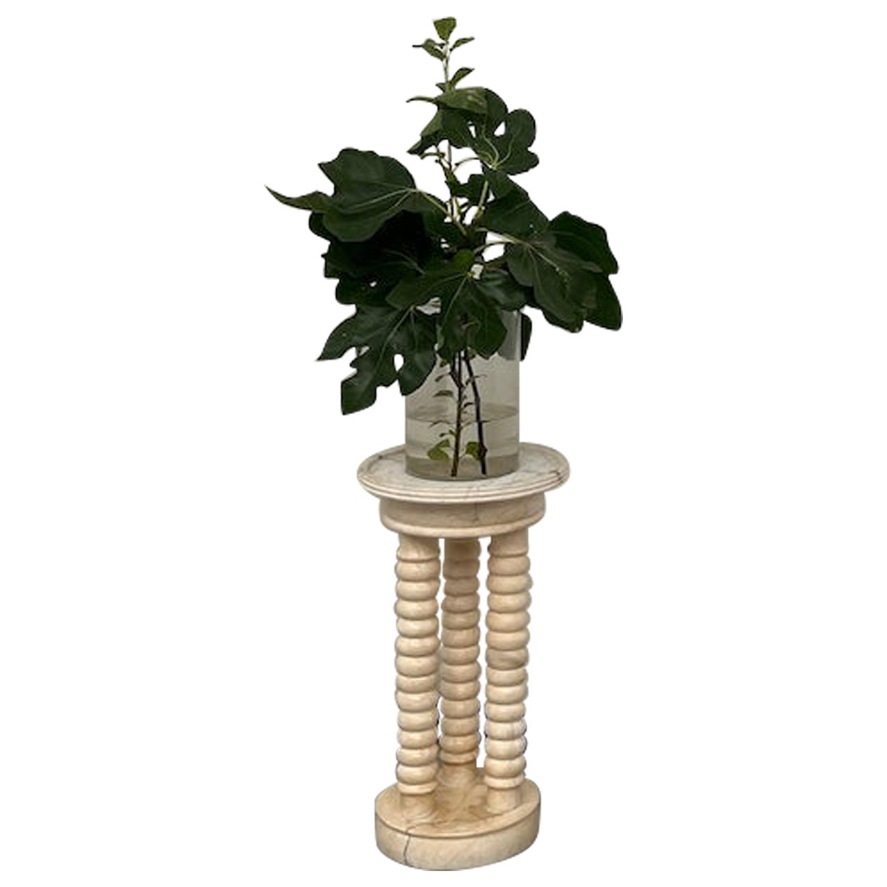 Stand en marbre avec 3 colonnes, vers 1970, France