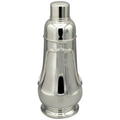 Coctelera 800 de plata maciza italiana del siglo XX