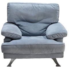 Ligne Roset Armchair in Light Blue Fabric