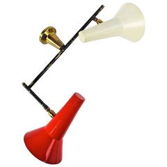 1950s Italian Wall Lamp in the Style of Gino Sarfatti's 169/2 for Arteluce 3