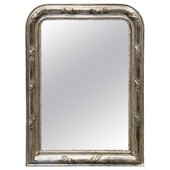 Late 19th Century French Louis Philippe Mirror in Silver Gilt