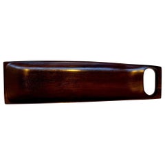 Bandeja de madera de jacarandá de Lunning Collection, Brasil, hacia 1960