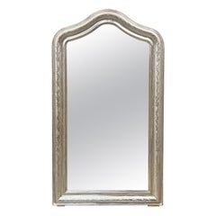 Specchio francese in stile Louis Philippe in argento dorato