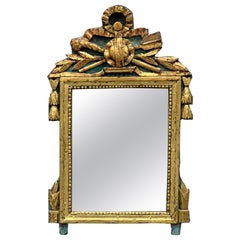 19th Century French Louis XVI Gold Gilt Mirror