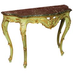 20th Century in Lacquered Wood Console Table