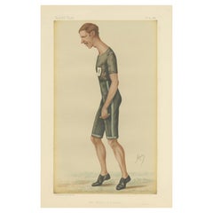 La foulée d'un Champion : The Timeless Caricature Walter George, Vanity Fair 1884