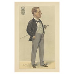 Elegancia Real: El príncipe Enrique de Orleans, noble esgrimista, Vanity Fair 1897