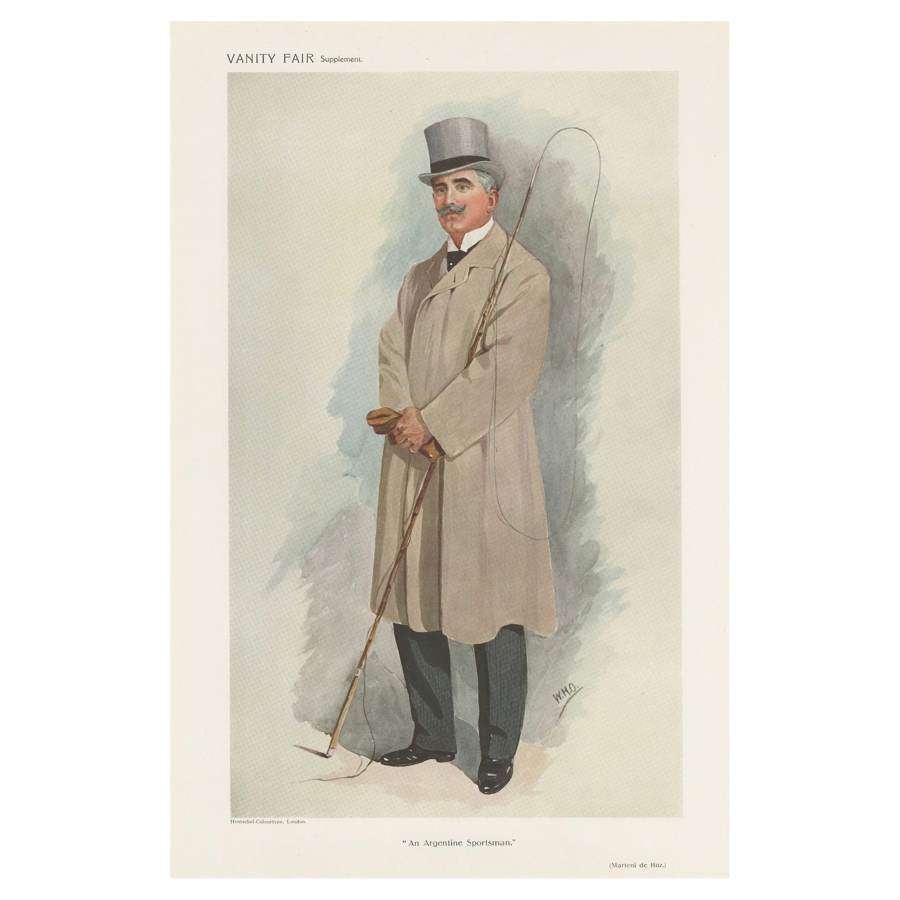 Equestrian Elegance: Martinez de Hoz, The Argentine Sportsman, Vanity Fair 1910