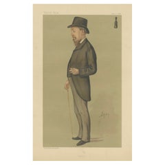 Strategic Mastermind: J. H. Blackburne, Chess Luminary, Vanity Fair 1888 by Spy