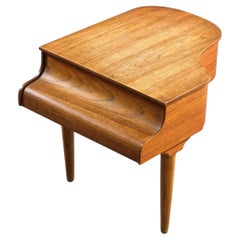 Joyero mini piano de cola de teca