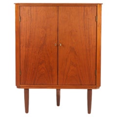 Small Danish Modern Corner Cabinet in Teak