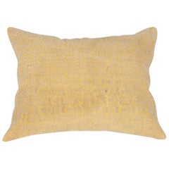 Antique Early 20th Century Central Asian Cut Velvet Pillow