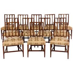Set of 12 18th Century George III Period Mahogany Dining Chairs