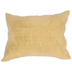 Antique Early 20th Century Central Asian Cut Velvet Pillow