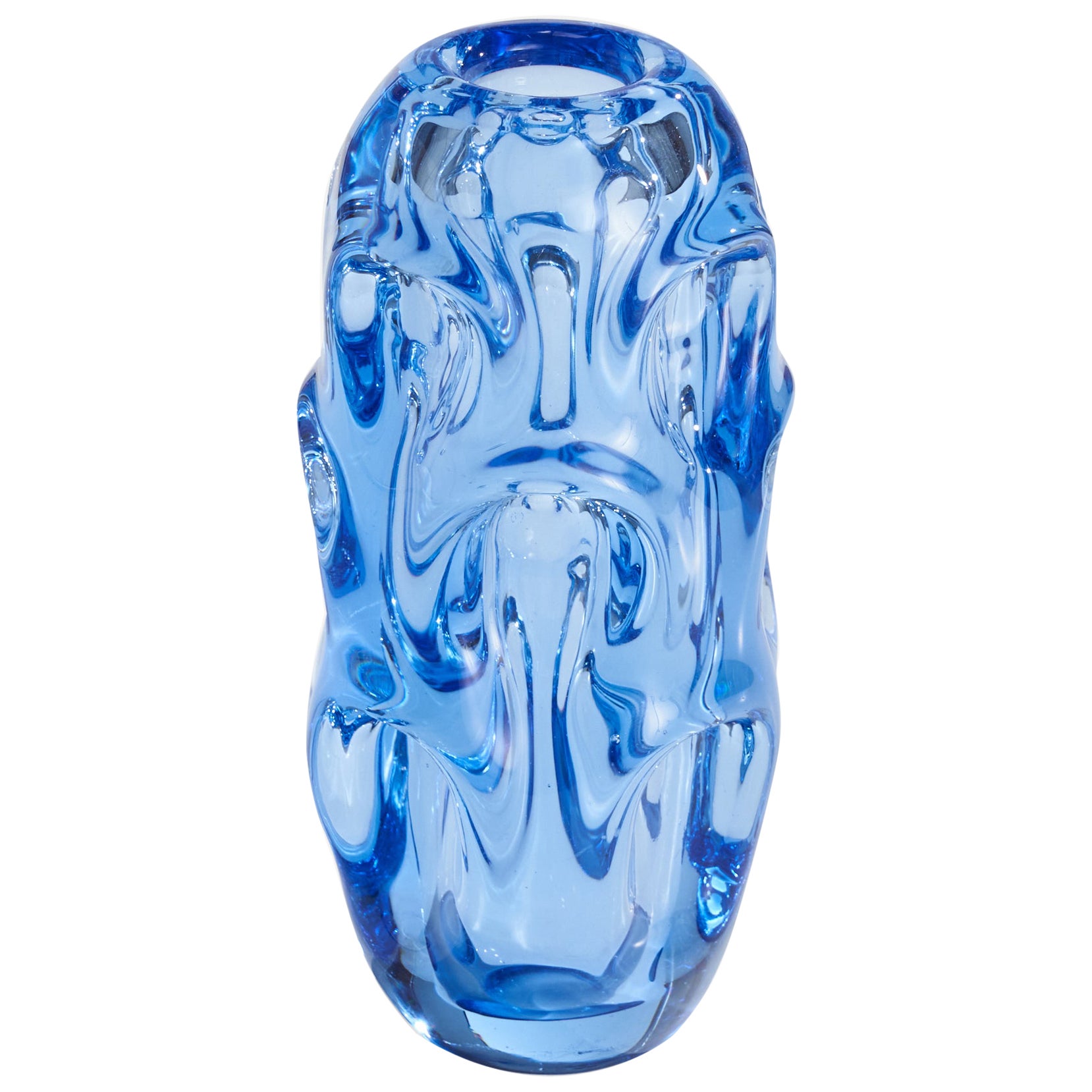 Börne Augustsson, Vase, Glass, Sweden, 1940s For Sale