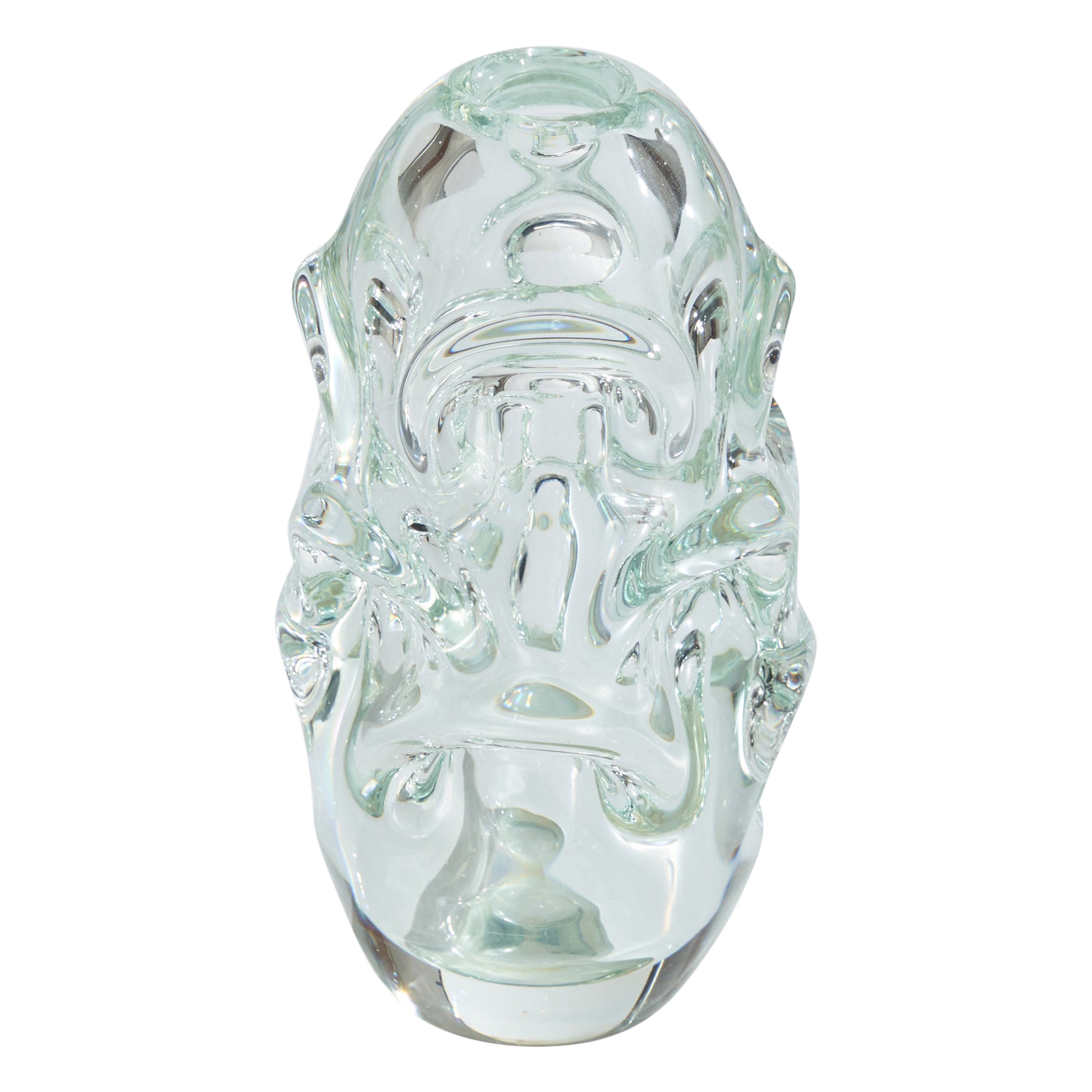 Börne Augustsson, Vase, Glass, Sweden, 1940s