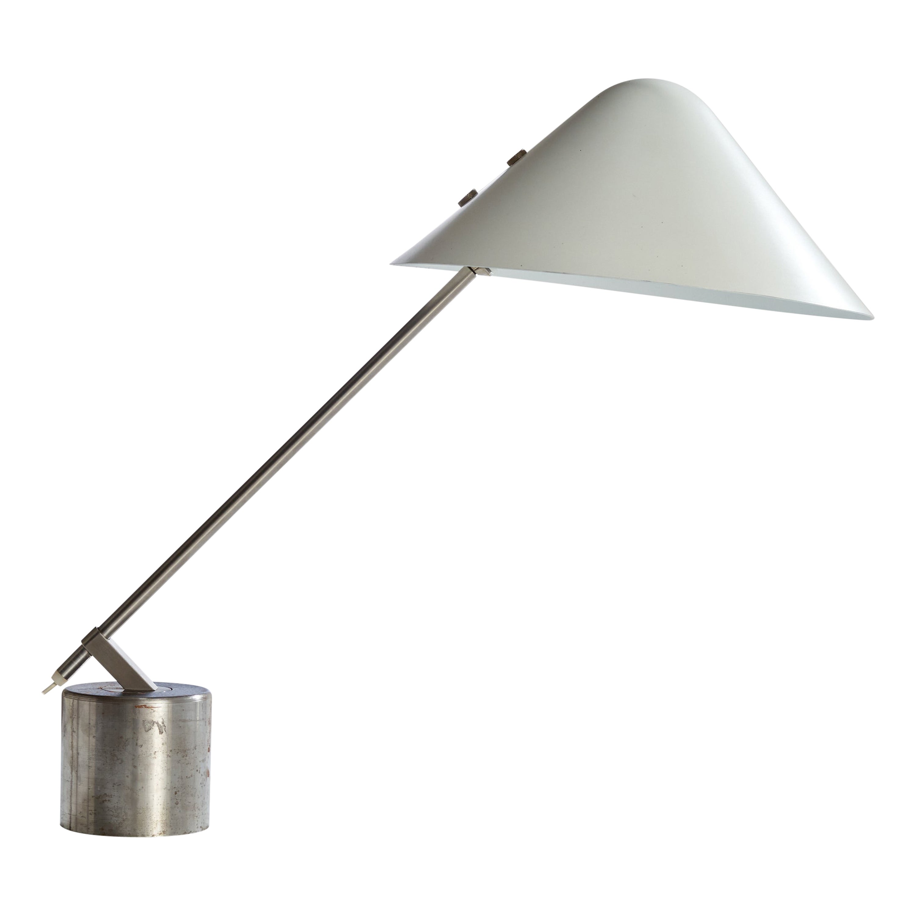 Jørgen Gammelgaard, Lampada da tavolo VIP, metallo, alluminio, Danimarca, 1983