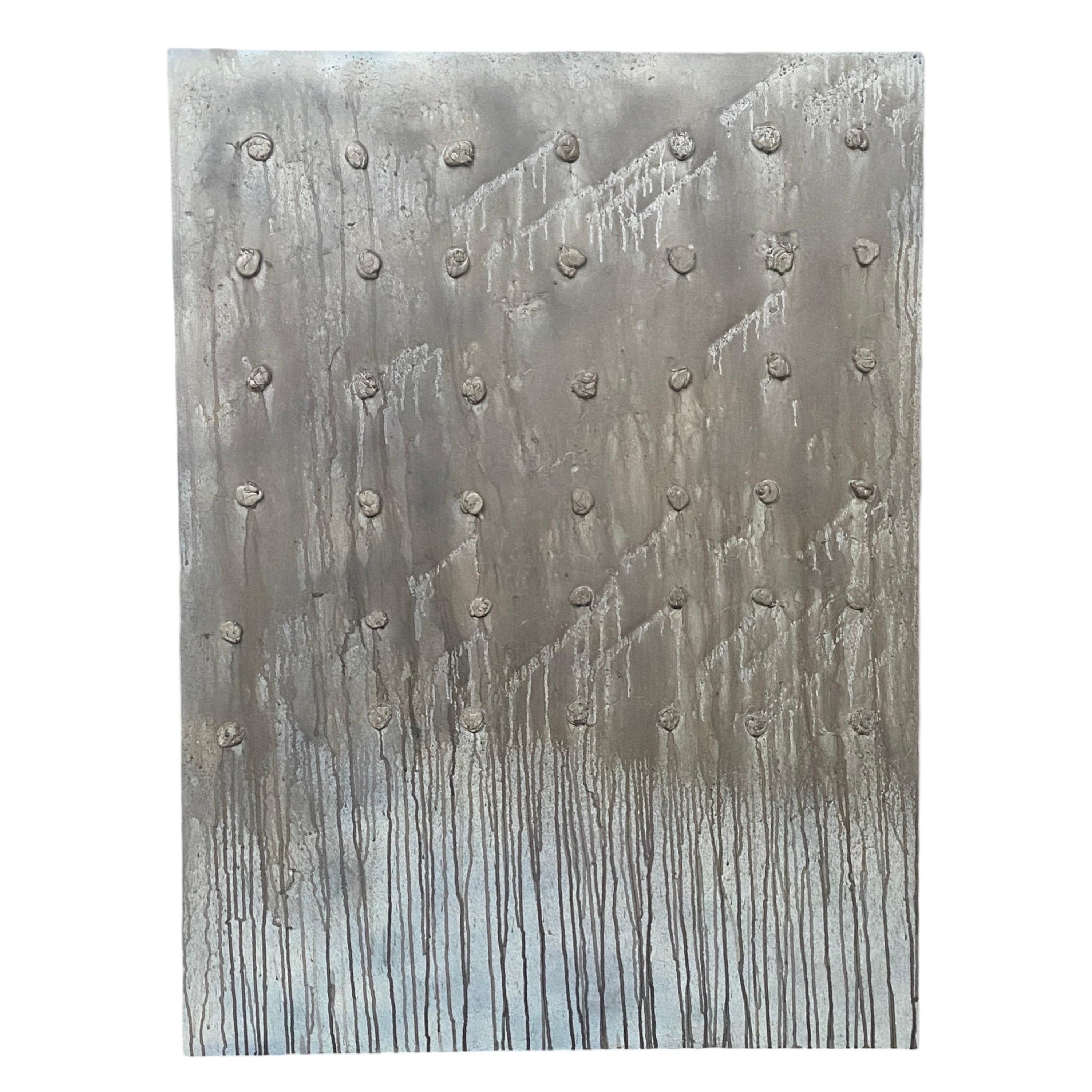 Peinture géométrique originale de couleur neutre Mad Max par Machado