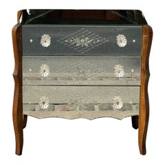 Mirrored 1920s-40s Chest of Drawers, France