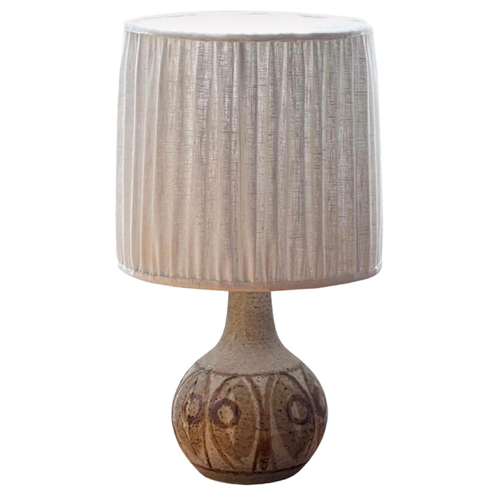 Lampade in ceramica Søholm H42 cm,  prodotto in Danimarca negli anni '60 nuovo paralume fatto a mano in vendita