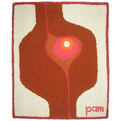 Hooked Rug by Pam Castano, circa 1970