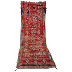 
Boucherouite
 Vintage Moroccan Red Rag Rug