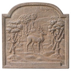 French Napoleon III Style 'Hunt at the Court' Fireback / Backsplash