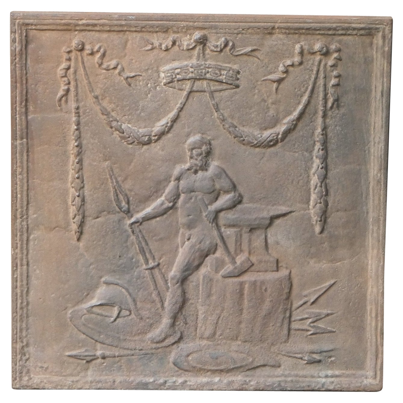 French Neoclassical Style 'The Smithy' Fireback / Backsplash