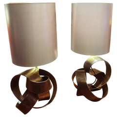 Coppia di lampade da tavolo moderne di metà secolo in ferro fatte a mano Sofina Boutique Kitzbuehel
