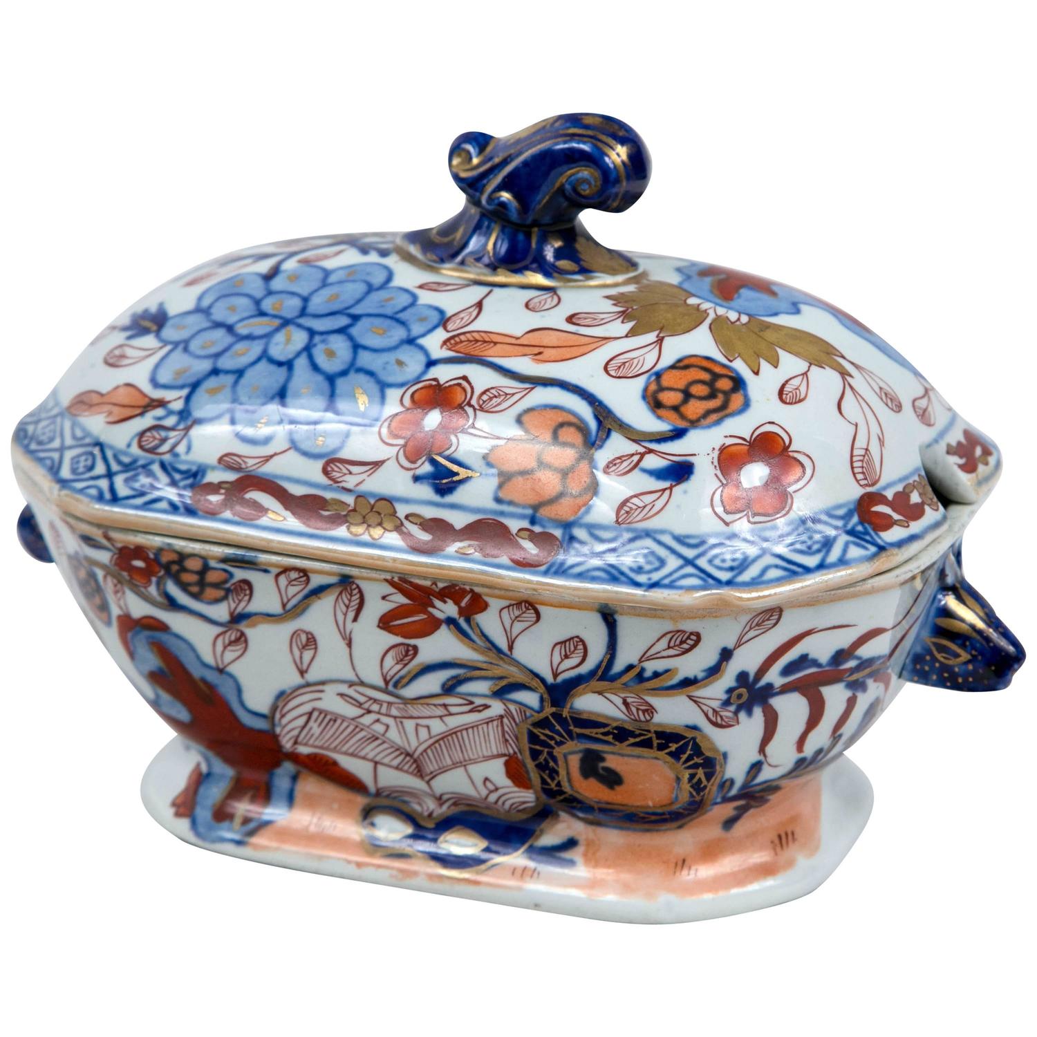 Masons Ironstone Tureen with Lid For Sale at 1stdibs