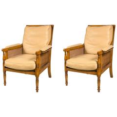 Pair of Rose Tarlow Cane Chairs