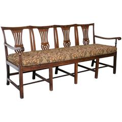 Antique Georgian Walnut Bench