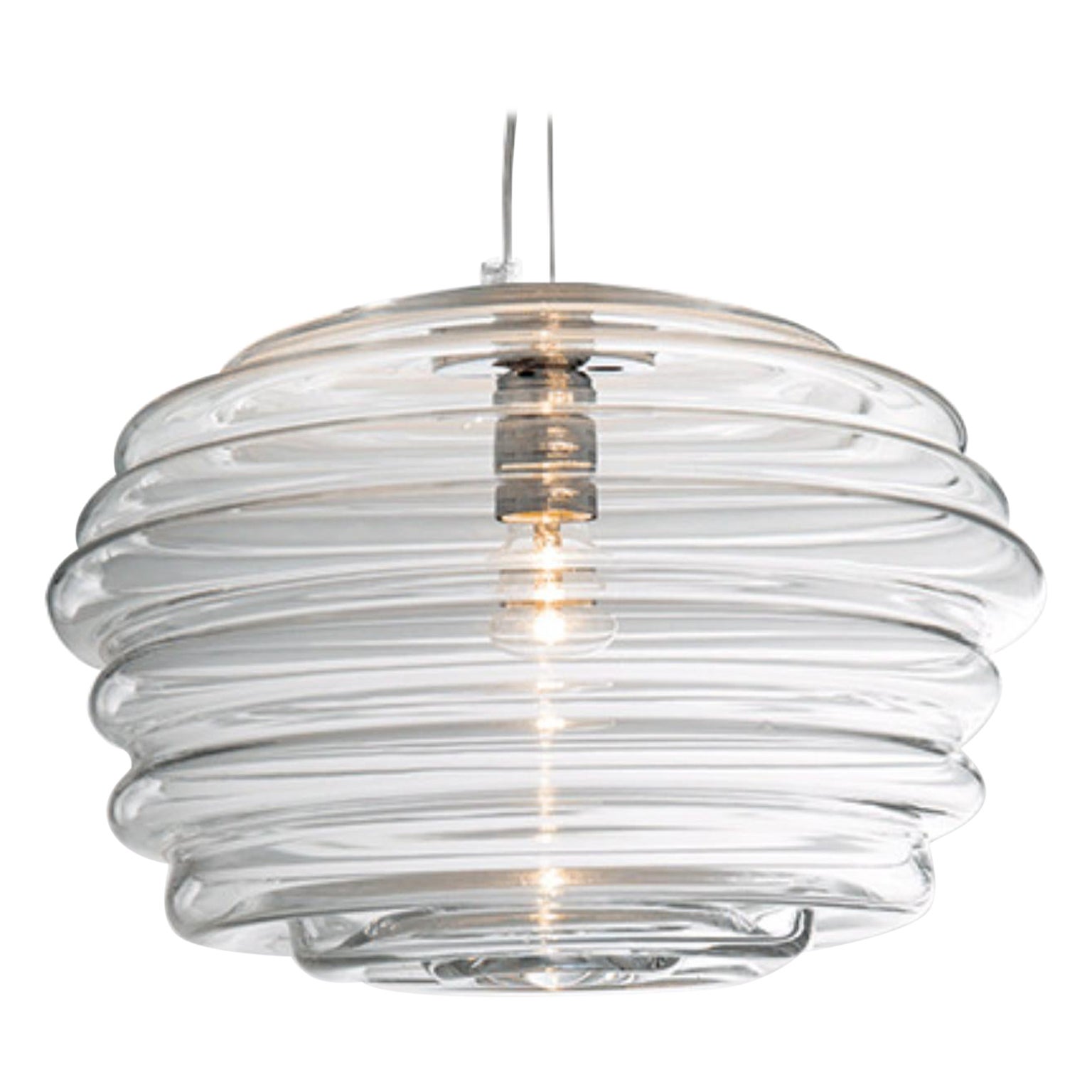 Lampada a sospensione Onda ONDSOMBG di Mazzega 1946