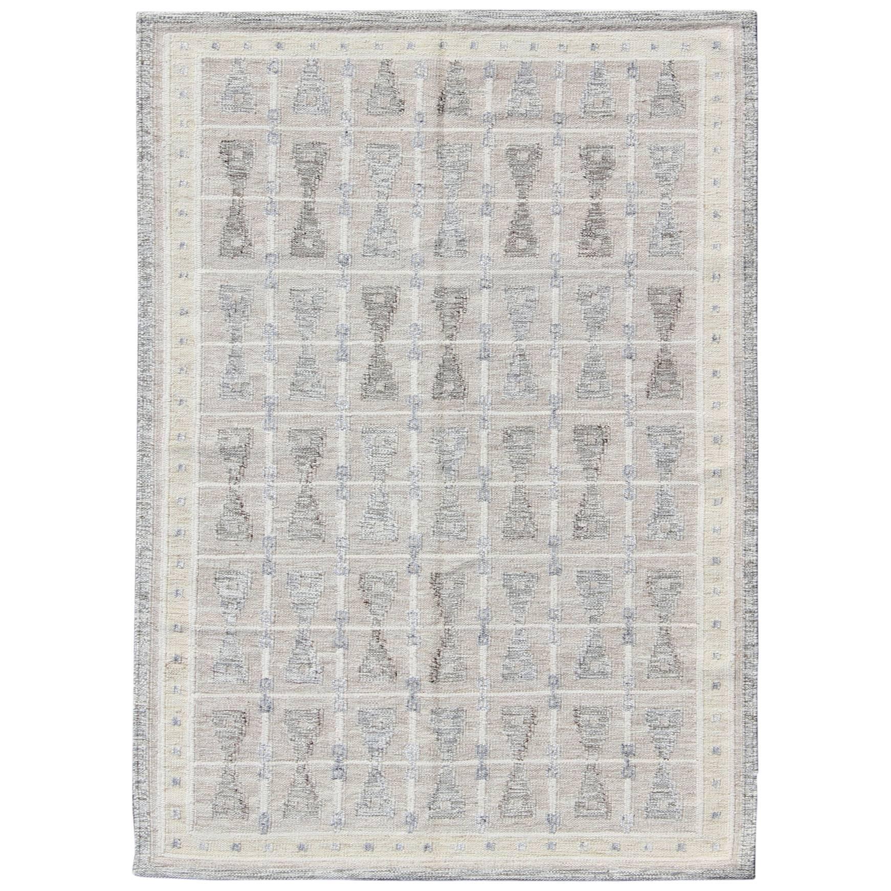 Modern Scandinivian Design Kilim Rug