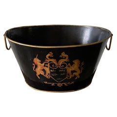 Vintage Tole Armorial Container