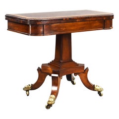 Regency Rosewood Card Table