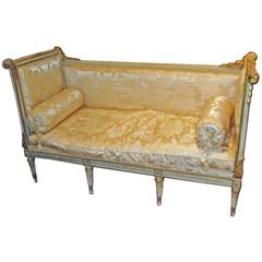 19th Century Carved and Gilded Lit de Repos