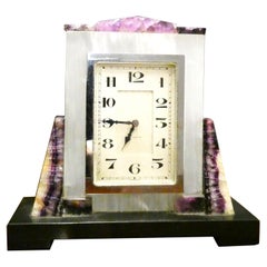 Reloj de chimenea Art Déco Blue-John