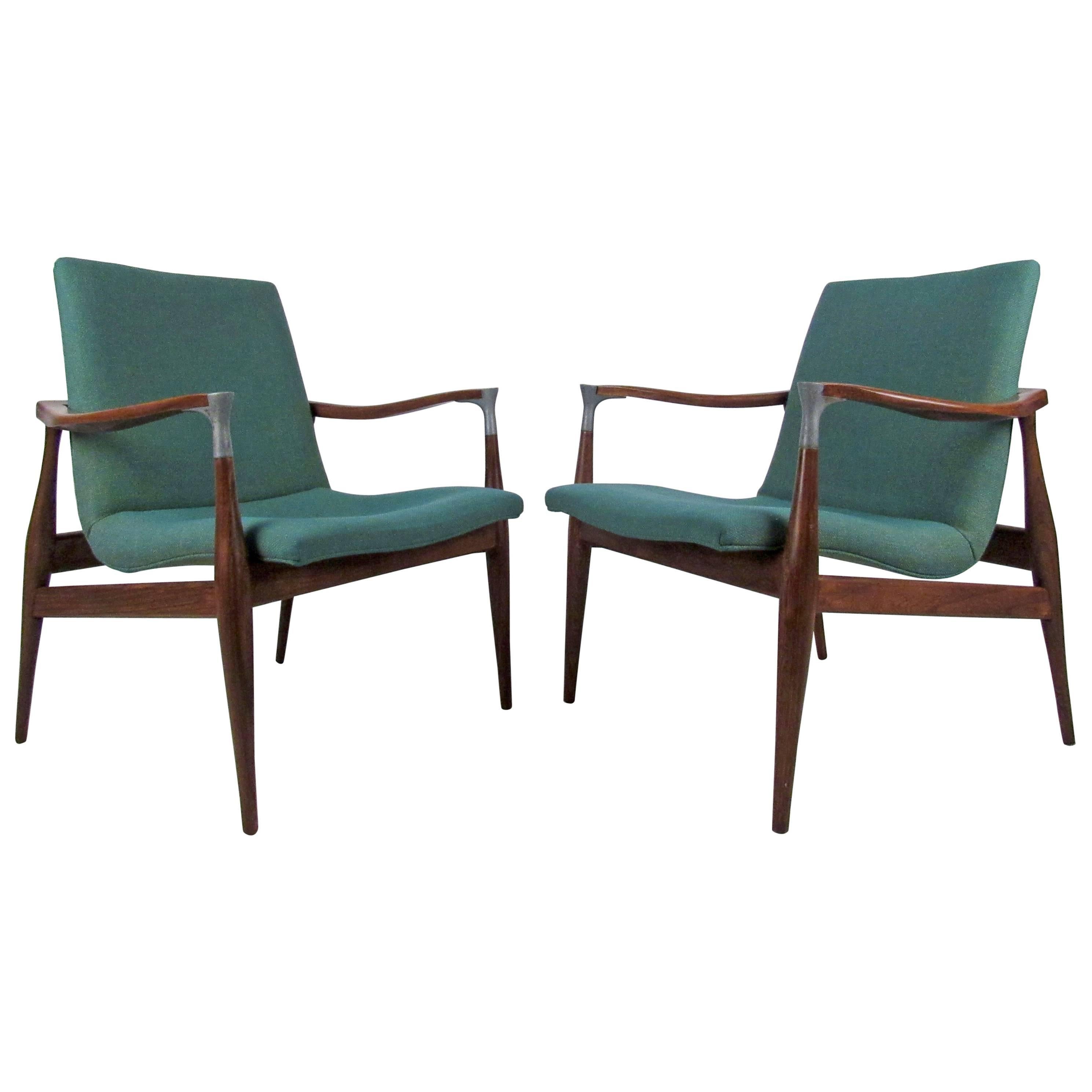 Stunning Sculpted Arm Chairs, Mid-Century Modern