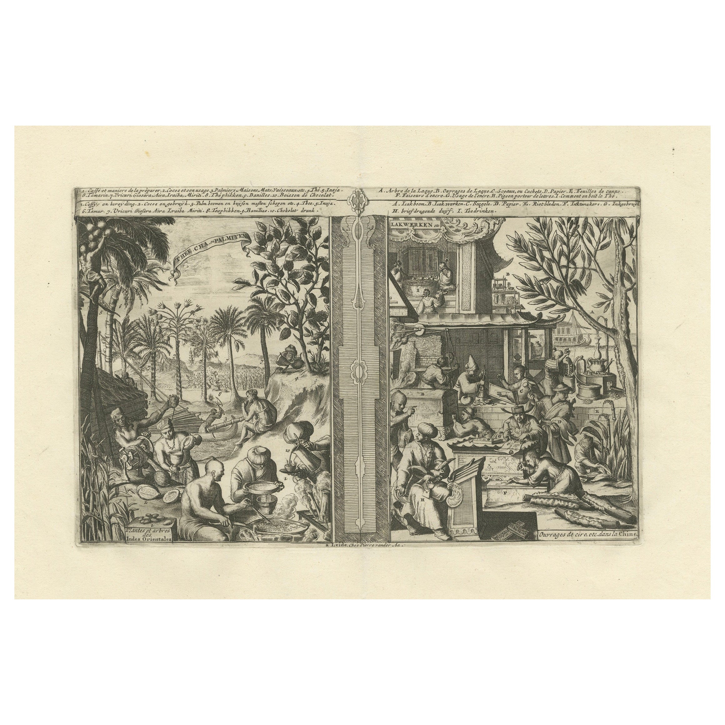 Global Harvests and Crafts: From the East Indies to Chinese Lacquerwork, c. 1708 For Sale