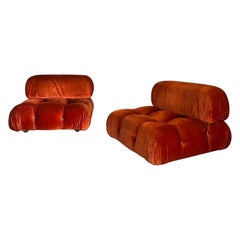 Set of 2 Camaleonda modular armchairs/sofas by Mario Bellini, C&B 1970 1970s