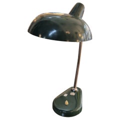 Vintage Green ministerial table lamp