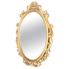Early 20th Century French Antique Golden Cornucopia Mirror: Timeless Elegance