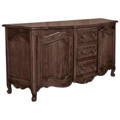 Country French Serpentine Normandy Walnut Buffet