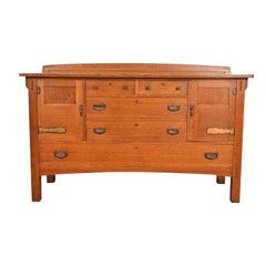 Limbert Antique Mission Oak Arts & Crafts Sideboard Buffet or Bar Cabinet